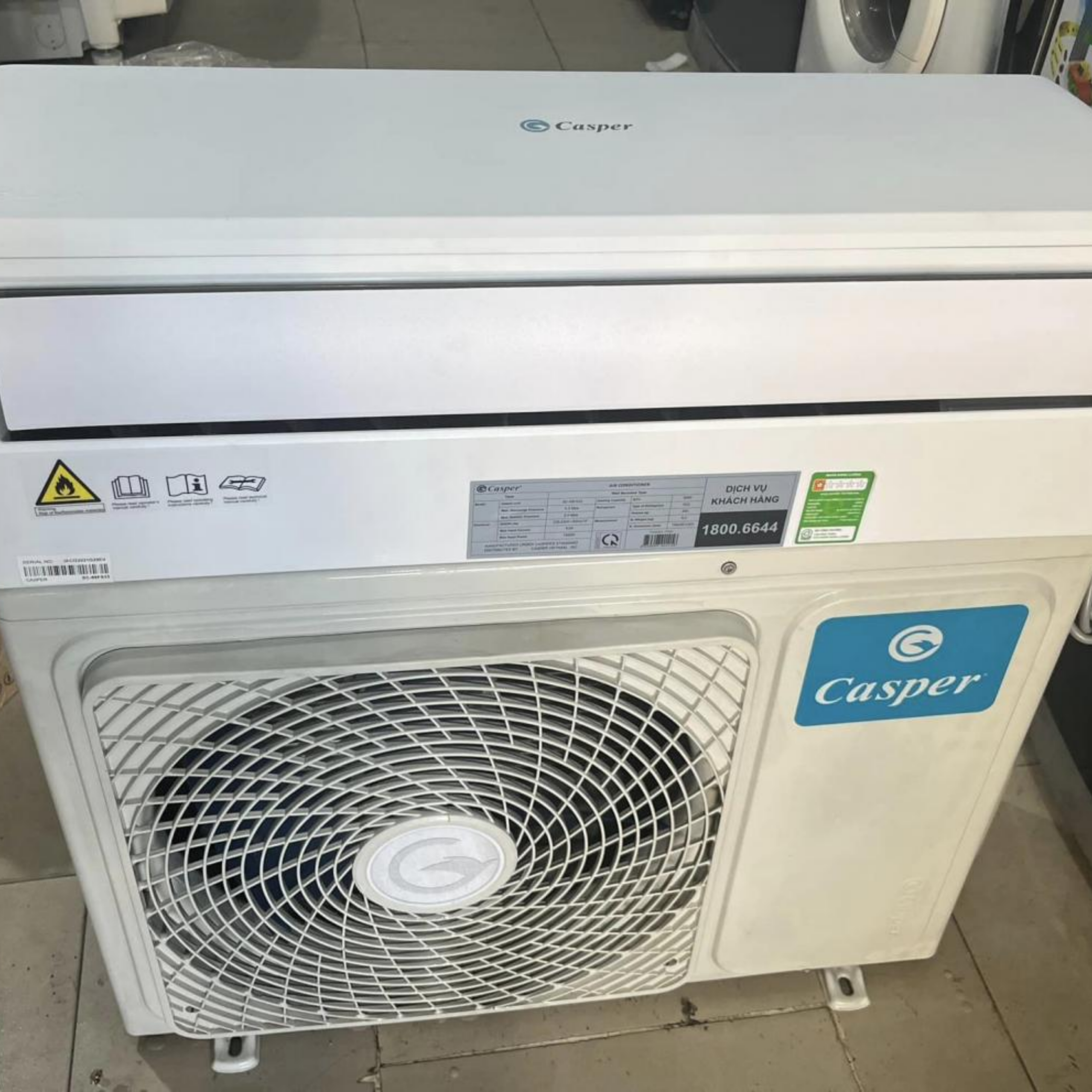 Máy lạnh cũ Casper 1.0Hp Inverter R-32a mới 90% - Ảnh 2